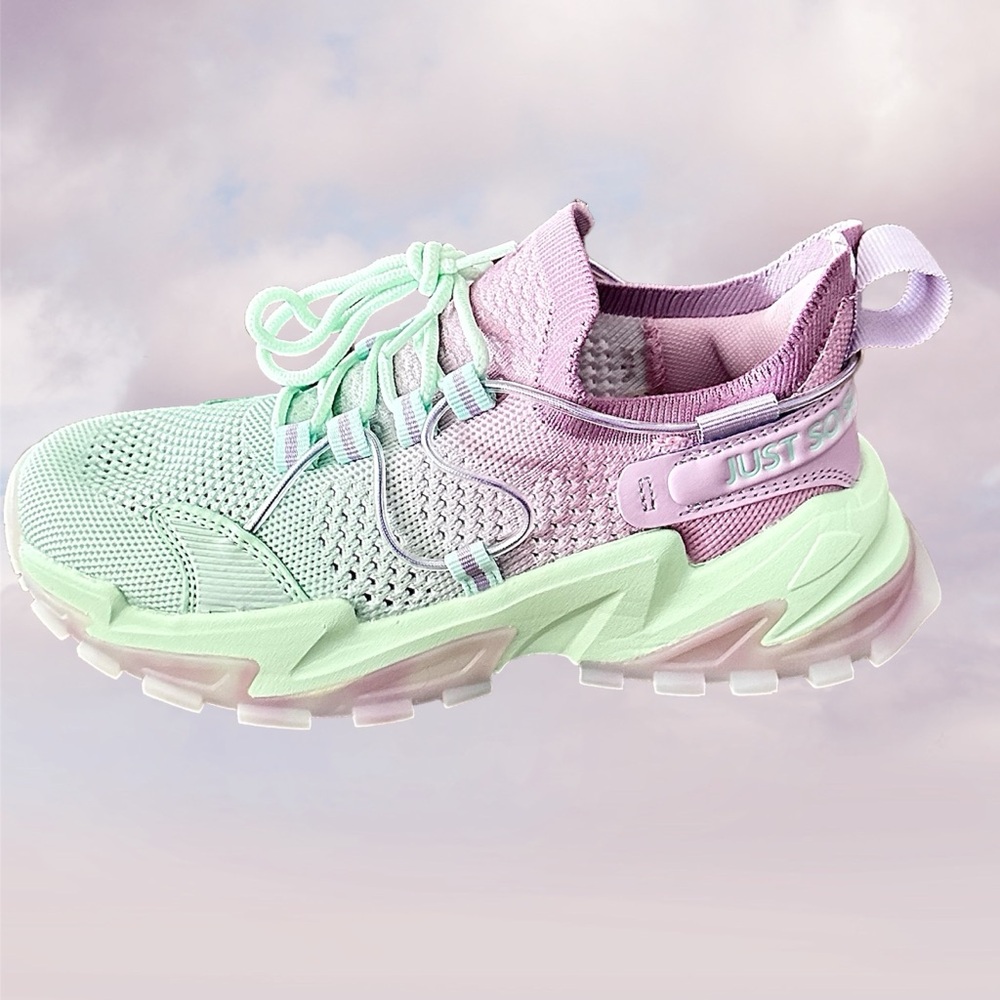 NWOT! YELANA CYAN PURPLE  WOMEN LIGHT WEIGHT RUNNING SHOES - Picture 2 of 8